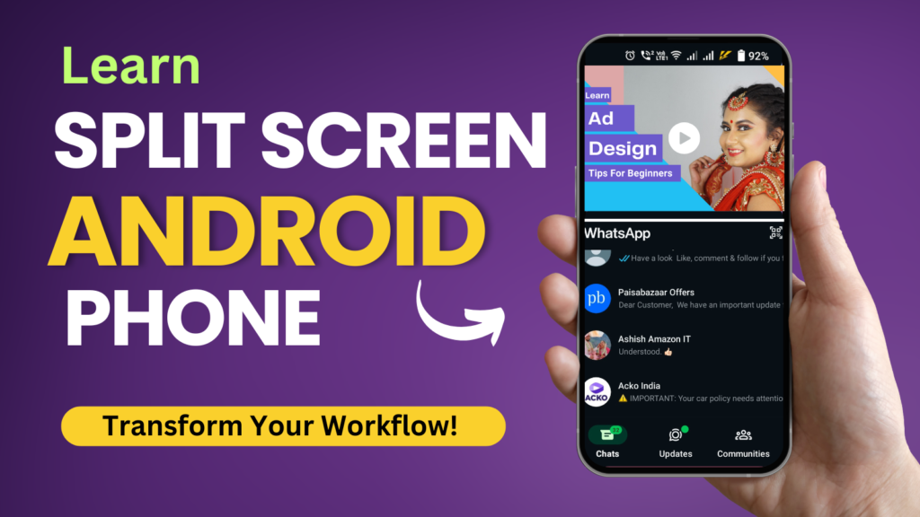 How to Enable Split Screen on Android phones