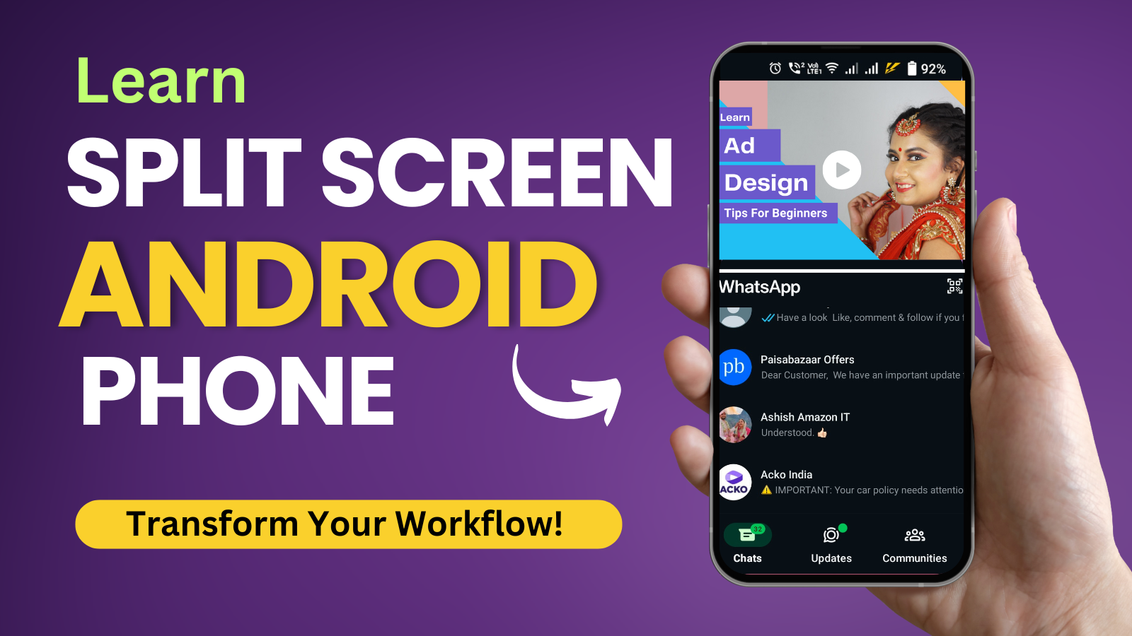 How to Enable Split Screen on Android phones ? Best Tips For Android ...